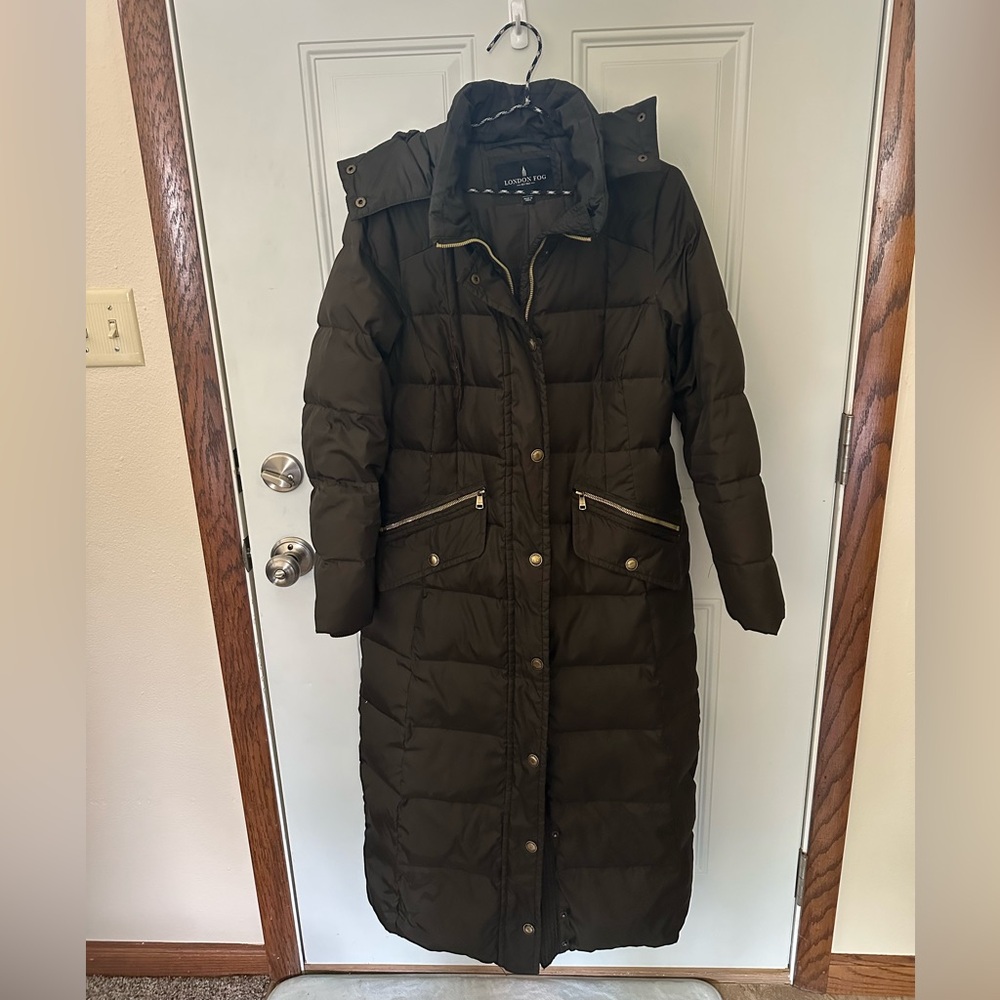 London Fog Olive Puffer Coat